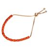 Image 2 : Natural Oval Orange Italian Coral Bracelet