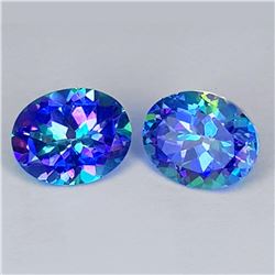 Natural Blue Mystic Topaz Pair 10x8 MM - FL