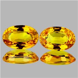 Natural Golden Yellow Sapphire Pair 6x4 MM - VVS