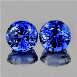 Natural AAA Royal Blue Rare Benitoite Pair - Flawless