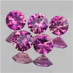 Natural Magenta Purple Sapphire 5 Pcs - VVS