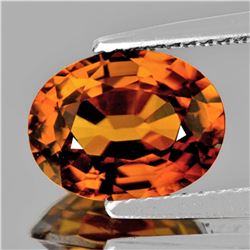 Natural AAA Imperial Orange Zircon 7.5x5.5 MM - VVS