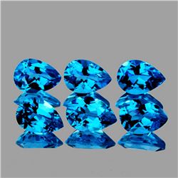 Natural  Swiss Blue Topaz 7x5 MM - VVS