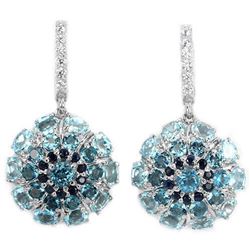 Natural LONDON, SKY BLUE TOPAZ SAPPHIRE Earrings