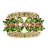 Image 1 : Natural Unheated Marquise Green Chrome Diopside Ring