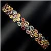 Image 1 : Natural Multi-color Fancy Sapphire Bracelet