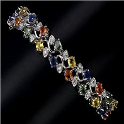 Natural Fancy Sapphire 116 Carats Bracelet