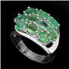 Image 1 : Natural Oval Green Emerald 27 Cts Ring