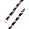 Image 3 : Natural  7x5mm Rhodolite Garnet Bracelet