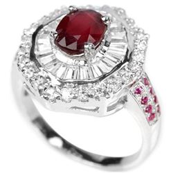 Natural Red Ruby Ring