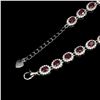 Image 3 : Genuine Oval Cut 4x3mm Vivid Red Ruby Bracelet