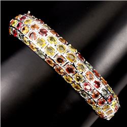 Natural Top Fancy Color Sapphire Bangle