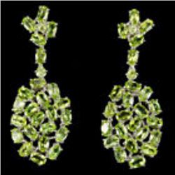 NATURAL AAA APPLE GREEN PERIDOT Earrings