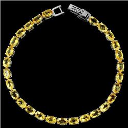 NATURAL ORANGISH YELLOW CITRINE Bracelet