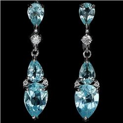 GENUINE AAA SKY BLUE TOPAZ Earrings