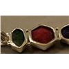Image 4 : Awesome 8.50 cttw Ruby,Emearald & Sapphire Pendant.