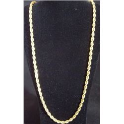 AWESOME 14 Kt. GOLD PLATED ROPE CHAIN.