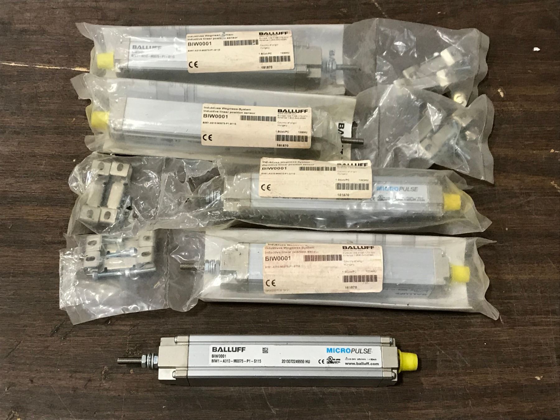 LOT OF BALLUFF MICRO PULSE LINEAR POSITION SENSOR - BTM Industrial