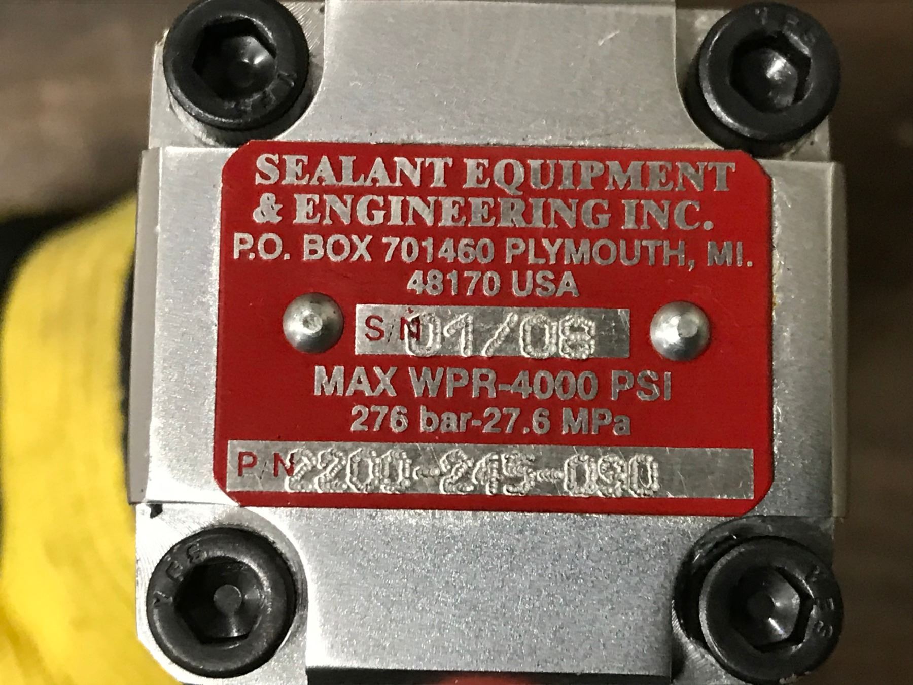 LOT OF SEALANT EQUIPMENT & ENG. DISPENSING VALVE - BTM Industrial