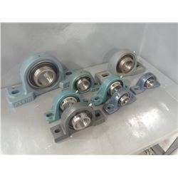 (8) Misc Pillow Block Bearings