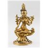 Image 1 : Chinese Gilt Bronze Green Tara Statue