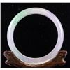 Image 1 : Burma Two Color Jadeite Carved Bangle