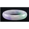 Image 2 : Burma Two Color Jadeite Carved Bangle