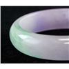 Image 3 : Burma Two Color Jadeite Carved Bangle