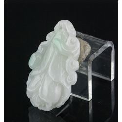 Burma White Jadeite Pendant