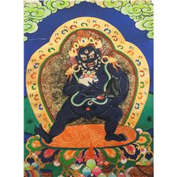 Tantric Deity Tanka Print on Cloth
