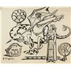 Image 1 : Fortunato Depero Italian Mixed Media on Paper