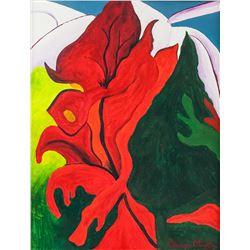 Georgia O'Keeffe American Modernist Oil on Canvas
