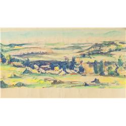 Hermann Max Pechstein German Watercolor on Paper