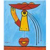 Image 1 : Elisha Ongere Kenyan Modernist Oil on Canvas
