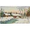 Image 1 : M. Armstrong Canadian Oil on Panel Landscape