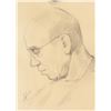 Image 1 : Johannes Itten Swiss Modernist Pencil on Paper
