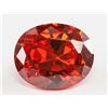 Image 1 : 8.40ct Oval Cut Red Zircon Gemstone GGL