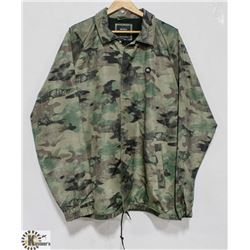 RVCA MENS CAMOUFLAGE SHELL JACKET: SIZE XL