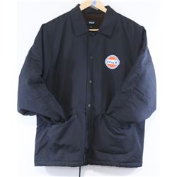 HUF MENS LINED SNAP UP JACKET: SIZE LARGE