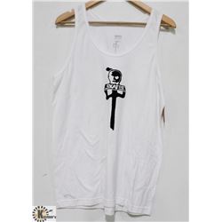 RED DRAGON WHITE "SKATES" MENS TANK TOP: SIZE MED