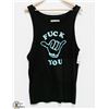 Image 1 : KR3W BLACK MENS "F*#K YOU" TANK TOP: SIZE MED