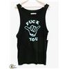 Image 1 : KR3W BLACK MENS "F*#K YOU" TANK TOP: SIZE MED