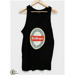 RED DRAGON BLACK MENS TANK TOP: SIZE MED