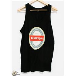 RED DRAGON BLACK MENS TANK TOP: SIZE MED