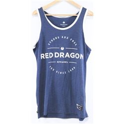 RED DRAGON BLUE "STRONG & FREE" MENS TANK TOP: