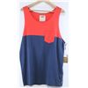 Image 1 : VANS OF THE WALL RED/ NAVY BLUE MENS TANK TOP: