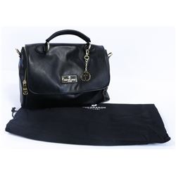 RED DRAGON WOMENS PURSE: BLACK W/ GOLD TRIM