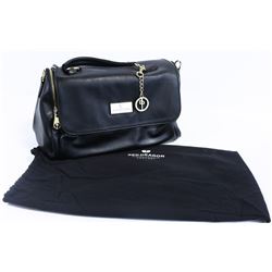 RED DRAGON WOMENS PURSE: BLACK W/ GOLD TRIM
