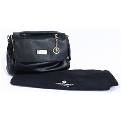 RED DRAGON WOMENS PURSE: BLACK W/ GOLD TRIM