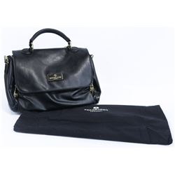 RED DRAGON WOMENS PURSE: BLACK W/ GOLD TRIM